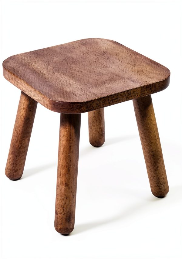 Wooden Step Stool JUJIAFU Classic Small 9in Height-0