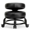 Rolling Stool LWADALN PU Leather Modern 9.5in-4