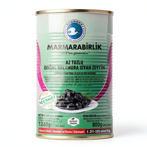 Marmarabirlik Black Olives Brined Mediterranean Diet Vegan-0
