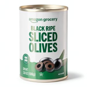 Black Ripe Sliced Olives Amazon Grocery 3.8oz-0