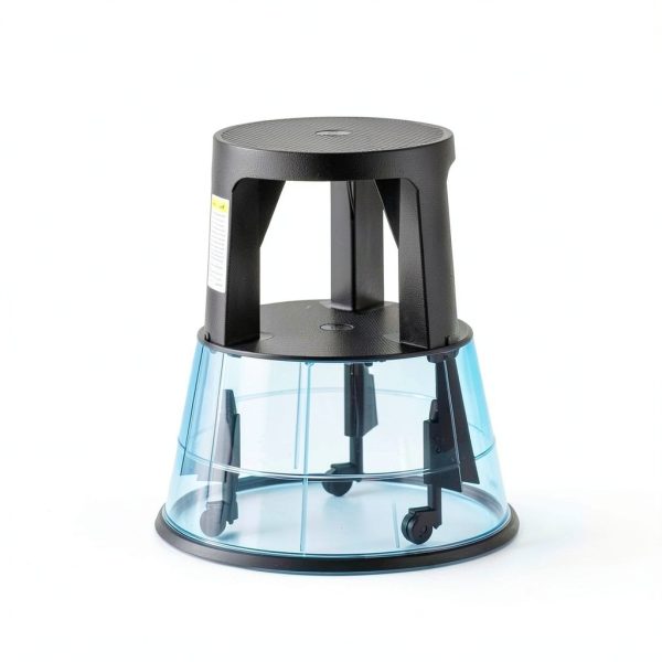 Rolling Step Stool FurniCleevor Plastic Heavy Duty-6