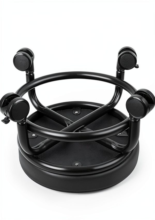 Rolling Stool LWADALN PU Leather Modern 9.5in-5