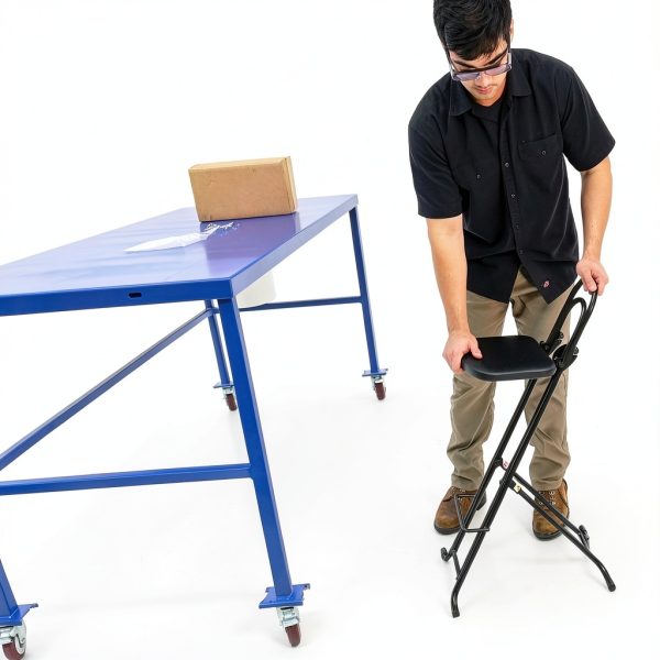 CPRO-800LP Portable Work Chair Ergonomic for Adults-15