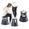 Rolling Step Stool FurniCleevor Plastic Heavy Duty-2