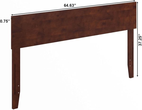 AFI Orlando Headboard Solid Hardwood Easy Assembly Walnut-2