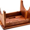 Acacia Wood Step Stool LiTY Classic 9in Height-5