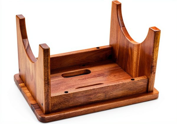 Acacia Wood Step Stool LiTY Classic 9in Height-5
