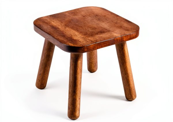 Wooden Step Stool JUJIAFU Classic Small 9in Height-1