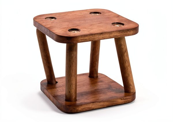 Wooden Step Stool JUJIAFU Classic Small 9in Height-5