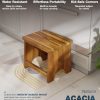 Acacia Wood Step Stool by FANATU Office Furniture-1