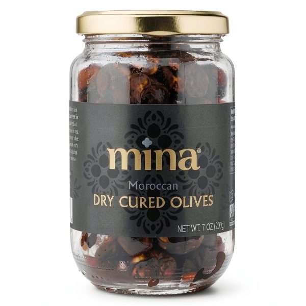 Mina Black Dry Cured Olives Healthy Snack Keto Friendly-0