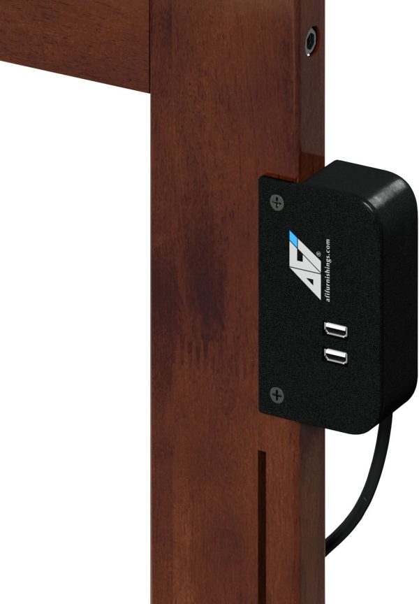 AFI Orlando Headboard Solid Hardwood Easy Assembly Walnut-8