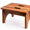 Acacia Wood Step Stool LiTY Classic 9in Height-1