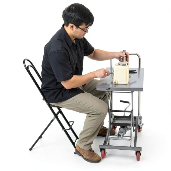 CPRO-800LP Portable Work Chair Ergonomic for Adults-13