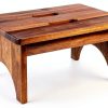 Acacia Wood Step Stool LiTY Classic 9in Height-0