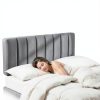 Hearth Harbor Headboard Modern Microfiber Wall Mount King-7