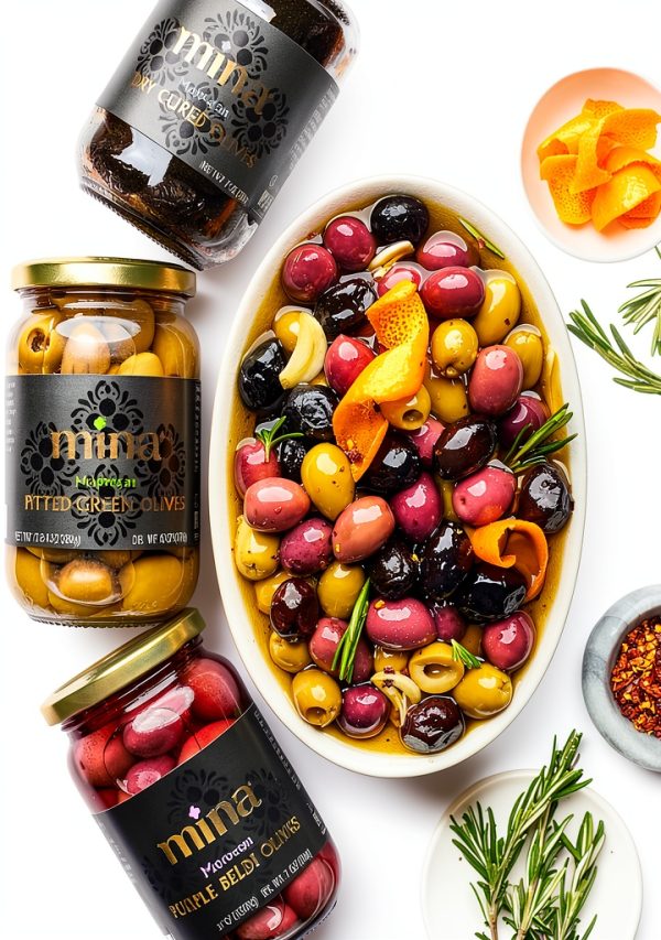 Mina Black Dry Cured Olives Healthy Snack Keto Friendly-6