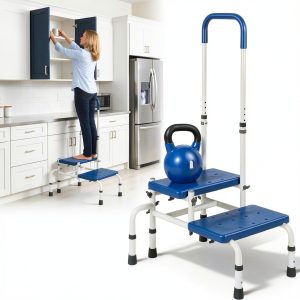 Platinum Health Adjustable Step Stool White-0
