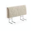 Pinmoco Upholstered Headboard Modern Fabric Queen Off White-1