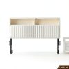 Rolanstar Velvet Headboard Adjustable LED Storage Modern-7