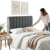 Hearth Harbor Headboard Modern Microfiber Wall Mount King-8