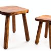 Wooden Step Stool JUJIAFU Classic Small 9in Height-6
