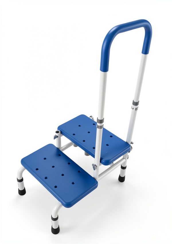 Platinum Health Adjustable Step Stool White-2