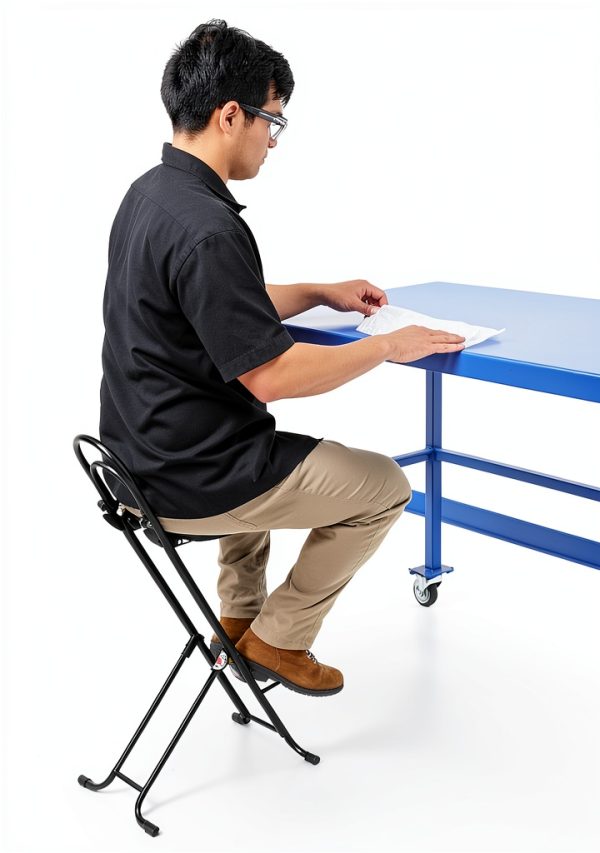 CPRO-800LP Portable Work Chair Ergonomic for Adults-17