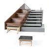 Natree Portable Wooden Step Stool for Home Office-5