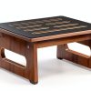 Wooden Step Stool QIANBAIYI Brown Design Seniors-4