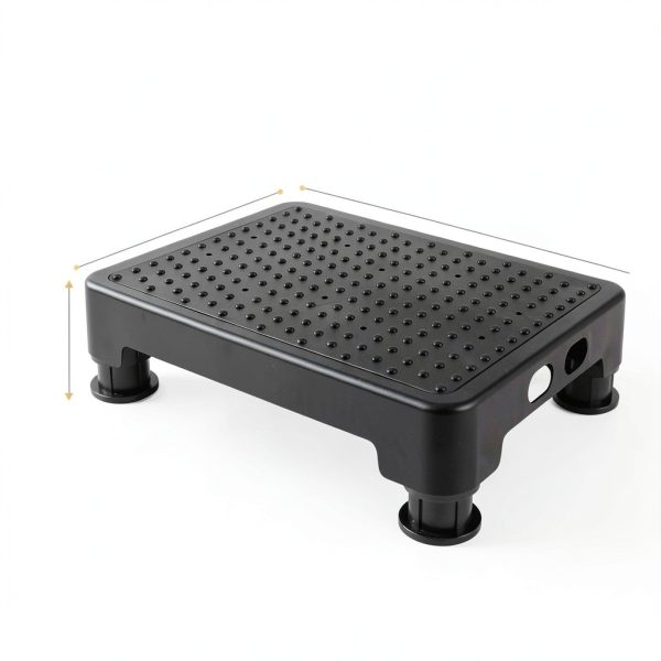 CHIKILLA Adjustable Step Stool Polypropylene Black-1
