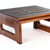 Wooden Step Stool QIANBAIYI Brown Design Seniors-8