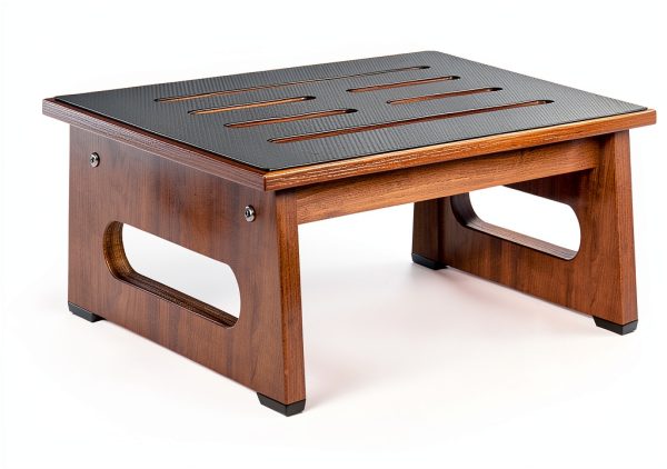 Wooden Step Stool QIANBAIYI Brown Design Seniors-8