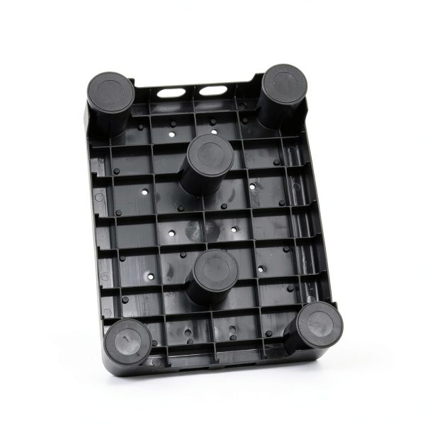 CHIKILLA Adjustable Step Stool Polypropylene Black-2
