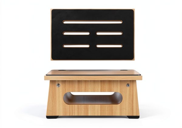 Natree Portable Wooden Step Stool for Home Office-4