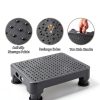 CHIKILLA Adjustable Step Stool Polypropylene Black-4