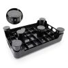 CHIKILLA Adjustable Step Stool Polypropylene Black-3