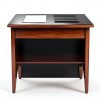Natree Wooden Step Stool Non Slip Brown 5.5-11.8in-4