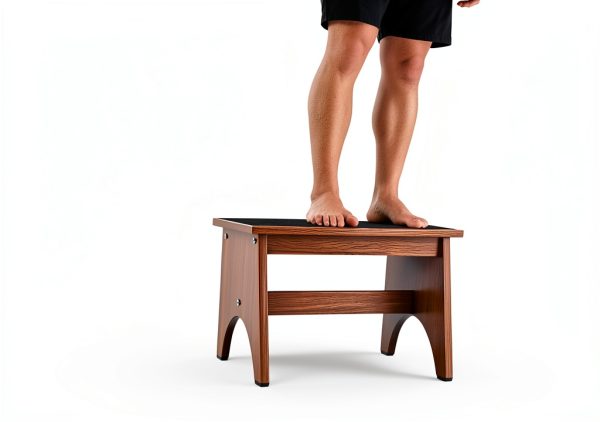 Natree Wooden Step Stool Non Slip Brown 5.5-11.8in-1
