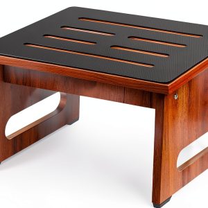 Wooden Step Stool QIANBAIYI Brown Design Seniors-0