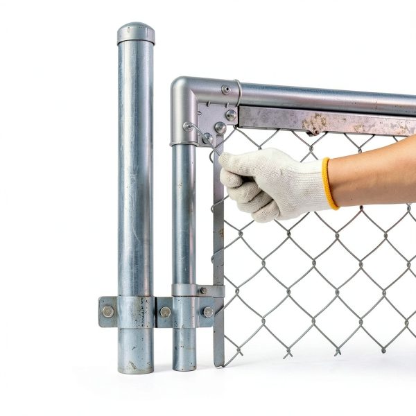 Stainless Steel Chain Link Fence Gate Corners DOOTOO Elbow 1-3/8" Pipe-1
