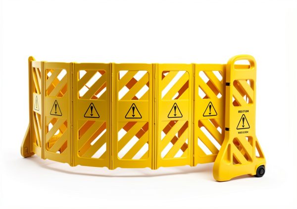 Alpine Commercial Safety Barriers 13 Foot Expandable Mobile Barricade-1