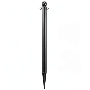 Mr. Chain Deluxe Ground Pole, Black, 2.5-Inch Diameter x 35-Inch Height, Pack of 6 (95403-6)-0