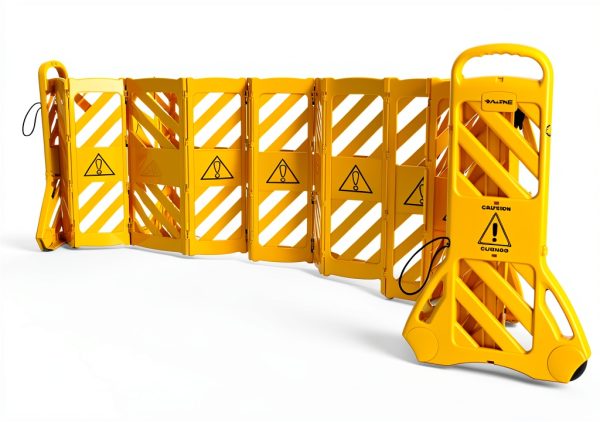 Alpine Commercial Safety Barriers 13 Foot Expandable Mobile Barricade-8