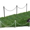 Mr. Chain Plastic Barrier Chain 3/4 Inch Silver 25 Foot Safety Barrier-2