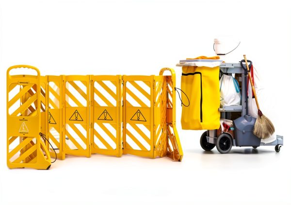 Alpine Commercial Safety Barriers 13 Foot Expandable Mobile Barricade-4