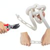 White Plastic Chain 50ft High Visibility SEVSTATWK Chain Barrier-2