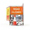 Safety Barricade ACTREY 3-Panel PVC Frame 5.8FT Yellow Do Not Enter-6