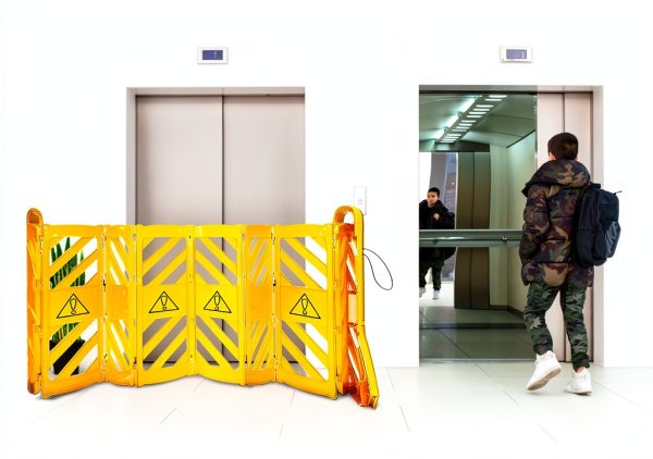 Alpine Commercial Safety Barriers 13 Foot Expandable Mobile Barricade-6