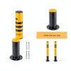 Safety Bollard Zonon 29.5" x 3" Galvanized Steel Reflective Tape-2